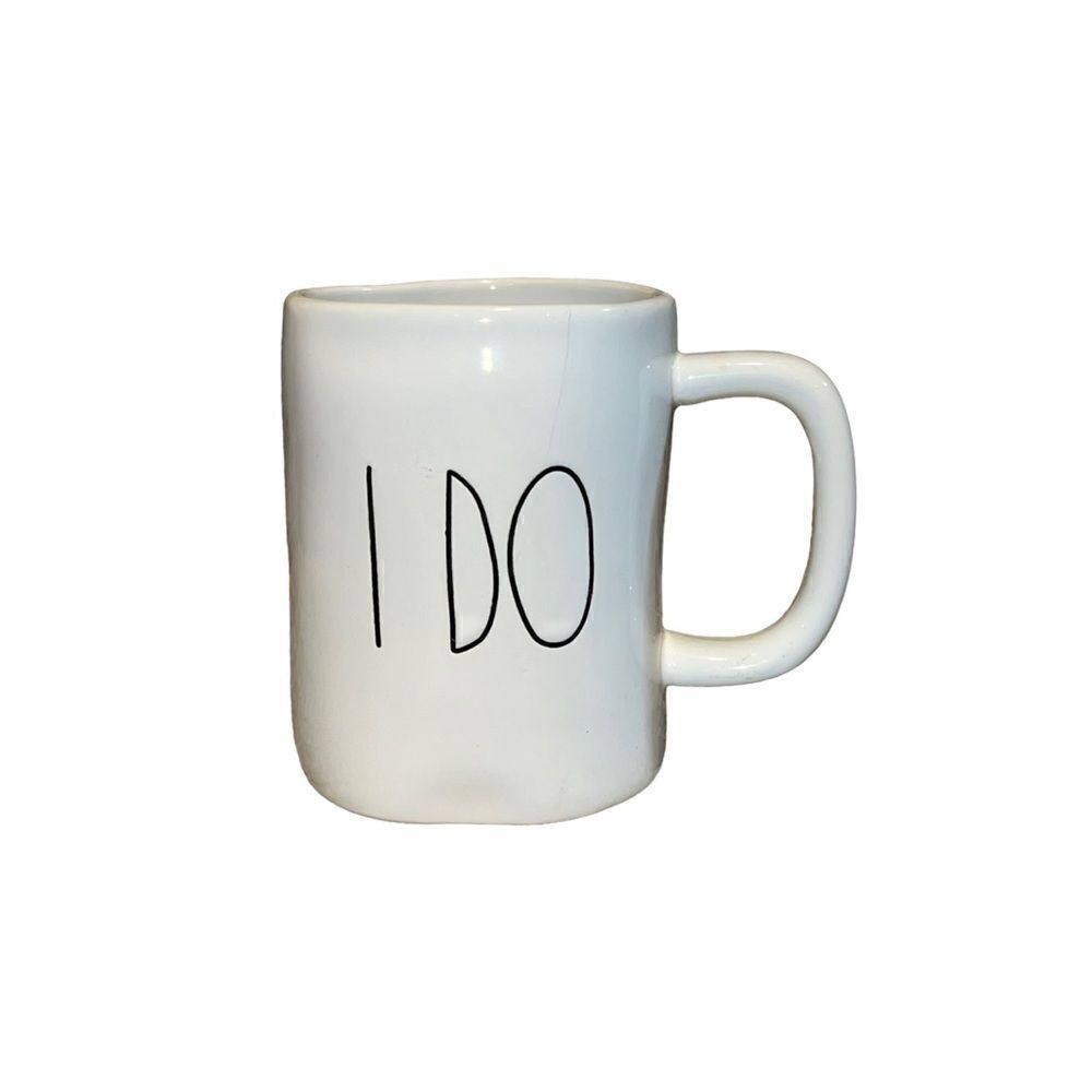 Rae Dunn Artisian Collection by Magenta I DO Letters Ceramic Coffee Mug New